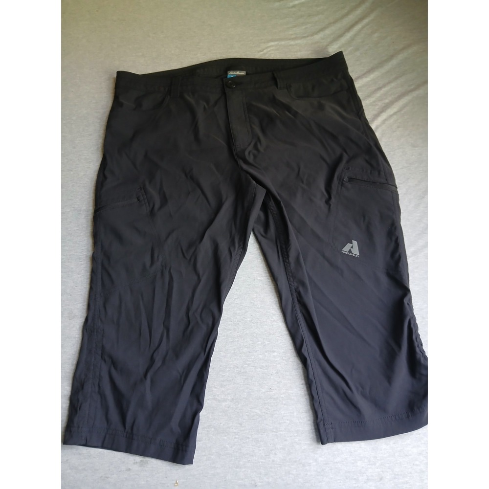 Eddie Bauer First Ascent Pants 14 P Cargo Cropped Zip Pockets Outdoor Hiking